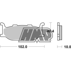 Pastilhas travão YAMAHA MORPHUS / XP TMAX / YP MAJESTY / 170MS - SBS
